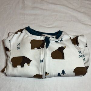 Zippy Jamz - 18-24M Cozy Bear Print Organic Pajamas
